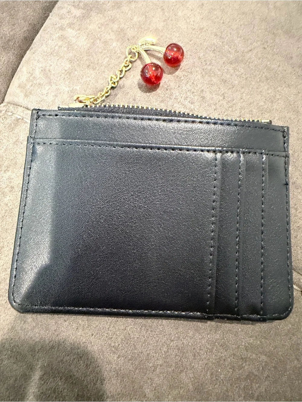 New designer inspired Signature Canvas and Leather Card Wallet in Brown/Black